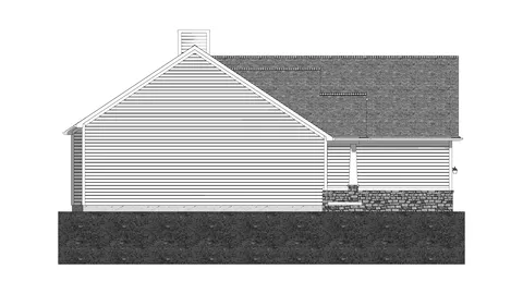 The Addison house plan, exterior view 4